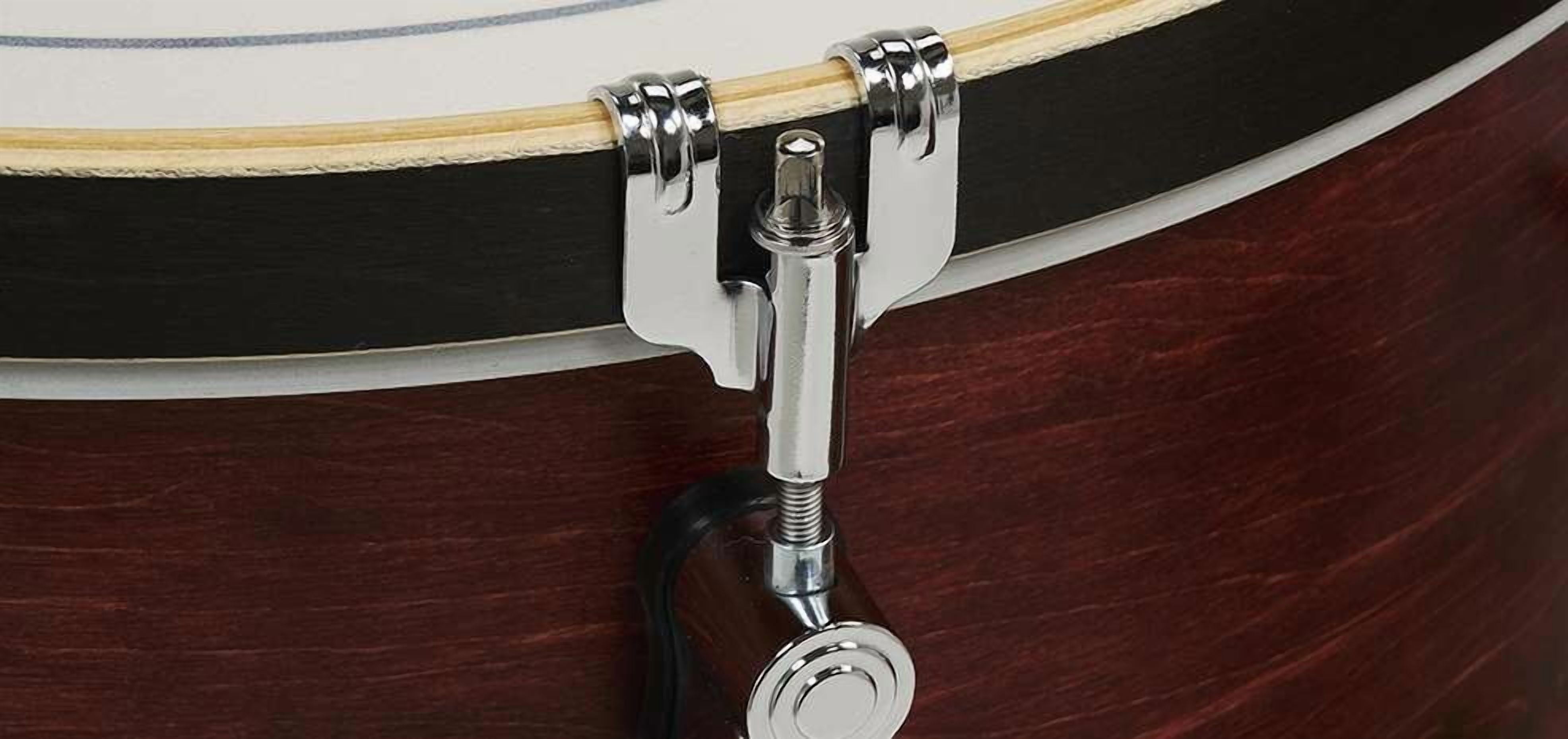PDP Concept Classic Series 3-Piece Maple Shell Pack, Ox Blood with Ebony Hoops and Chrome Hardware; 9x13, 16x16, 14x24