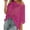 Hot Pink, variant on Crochet Tops for Women Sexy Hollow Out Off Shoulder Short Sleeve Jumper Casual Summer Knit Beach Cover Up Sweater Lightweight Oversized Baggy Pullover Tops Beige L