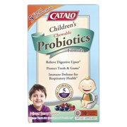 CATALO Childrens Chewable Probiotics Formula, Mixed Berry, 5 Billion CFU, 30 Chewable Tablets