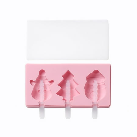 

didaw Cactus Carrot Rocket Deer Ice Cream Lolly Mold with Lid Silicone DIY Mould Tool