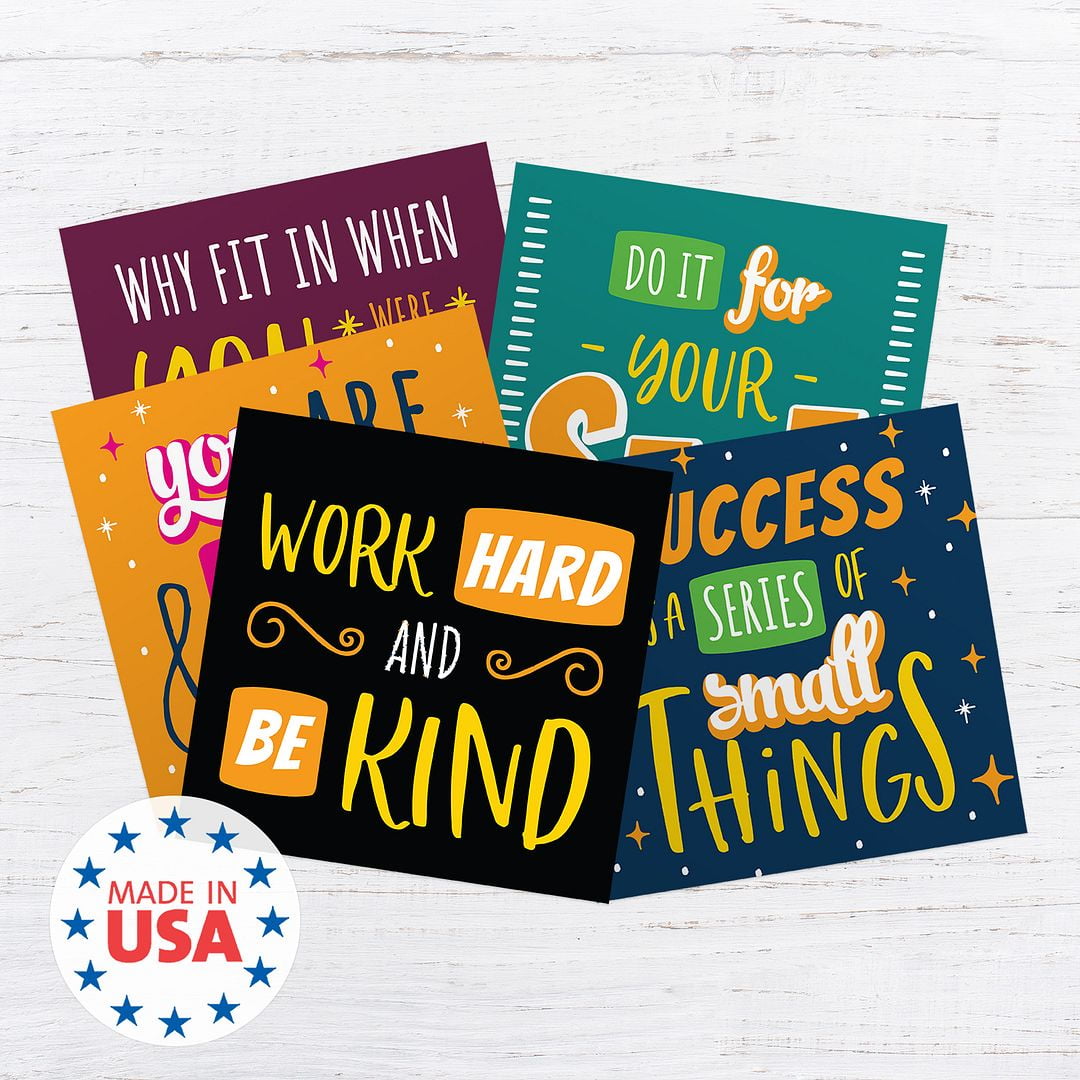 Kids' Affirmation Lunch Box Notes / 3.5" Square Motivational Lunch Box Cards / Pack Of 60 Encouraging Mini Notes