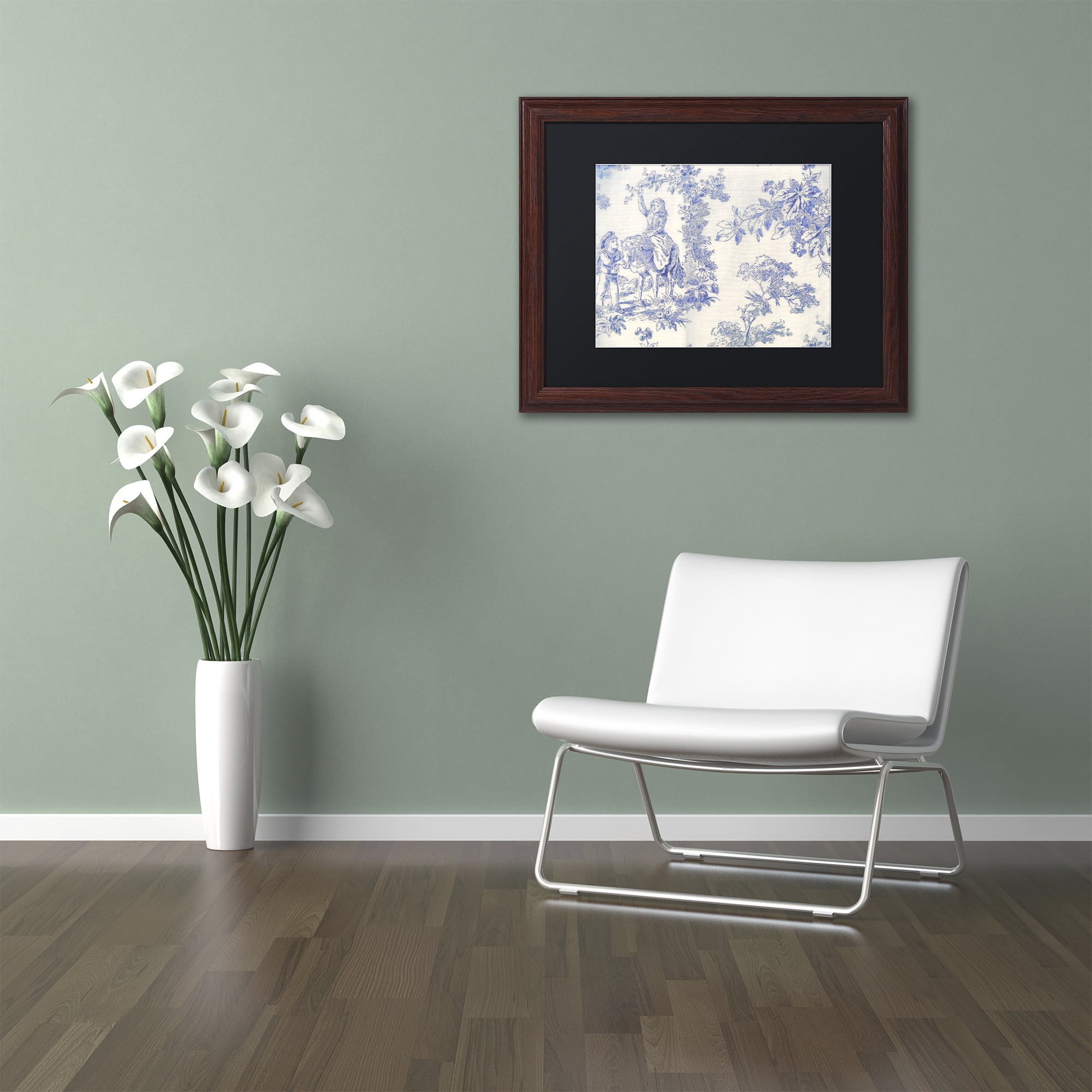 Trademark Fine Art 'Toile Fabrics VI' Matted Framed Art by Color Bakery