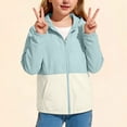 thumbnail image 5 of Posijego Boys Girls Sun Protection Jacket UPF 50+ Long Sleeve Zip up Hooded Outdoor Hiking Fishing Shirts with Pockets, 5 of 8