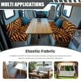 thumbnail image 3 of Yuyamidu Tiger Stripe RV Dinette Cushion Covers 2 Pack Stretch RV Dinette Cushion Slipcover Soft Camper Couch Covers Removable Furniture Protector for RV Camper, 3 of 7