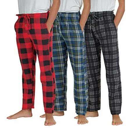3 Pack Big Boys Pajama Pants Fleece Plush Pjs Kids Pajamas Clothes Lounge Flannel Bottoms Youth Teen Sleep wear Set 8 Size 16 18 Walmart