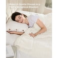 thumbnail image 2 of Anjee Weighted Blanket 15lbs, Super Soft Fleece Cozy Sherpa Reverse, Shaggy Throw Weighted Blankets, 48"x72" White, 2 of 8