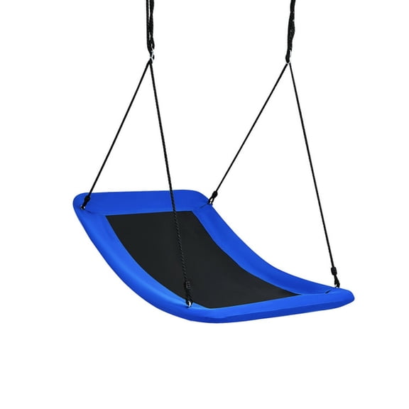 Redsmile Platform Tree Swing for Kids and Adults, 60 Inch Giant Saucer Tree Swing with Adjustable Ropes, 700 lb Outdoor Backyard Swing, Blue