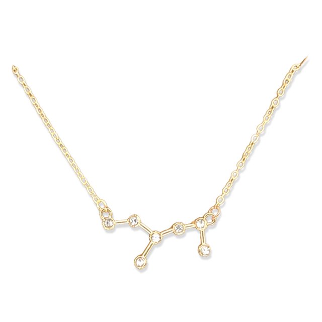 Guardurnaity Tema de la constelación Collar del zodiaco de diamantes de imitación Ins Colgante único Virgo oro Type3 NO3 Guardurnaity AP009330-10