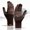 Navy, variant on knitted gloves for men's autumn and winter plus velvet color matching offset touch screen warm gloves