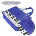 thumbnail image 4 of Bolso de hombro de nailon impermeable con estampado de teclas de piano, 4 of 7