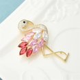 thumbnail image 3 of Ladies Fashion Accessories Ladies Elegant Luxury Flamingo Bird Brooch Cubic Zirconia Bird Wedding Banquet Brooch, 3 of 3
