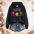 thumbnail image 6 of AWZXDE Girls Hooded Sweatshirt Cute Christmas Puppy Graphic Long Sleeve Hooded Top For Holiday Family Party And Christmas Photo, 6 of 6