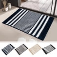 thumbnail image 1 of mfyjkho Alfombra de baño de chenilla de 40 x 60 cm, súper suave, gruesa, absorbente, antideslizante, lavable a máquina, para bañera y lavabo., 1 of 7