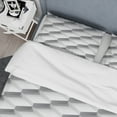 thumbnail image 4 of Designart 'White Abstract Pattern' Scandinavian Duvet Cover Set, 4 of 4