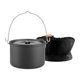 thumbnail image 2 of Olla colgante para acampar con tapa, olla de aleación de aluminio, olla para cocinar, para barbacoa, pesca, viajes, entusiastas del camping y picnics, 2 of 8