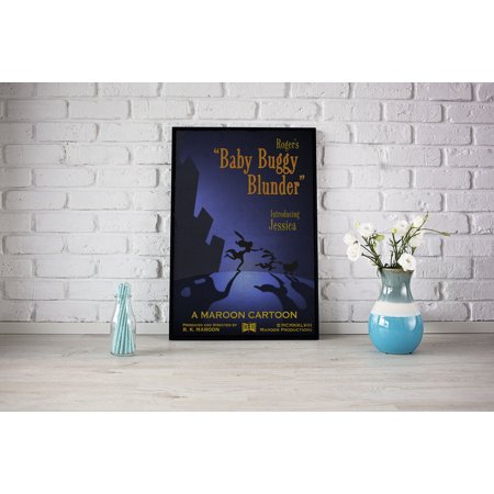 POSTER Who Framed Roger Rabbit Inspired "Baby Buggy Blunder" Movie Cartoon Movie Prop A4 A3 A2 A1 Art Print-UNFRAMED