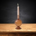 thumbnail image 5 of Brown Glass Candle Holder Taper Candle Indo Outdoor Dining, Elegant Dinner Party rations, Birthday, Garden, Wedding - 19x8CM 7.4x3inch, 5 of 8