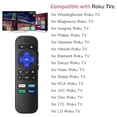 thumbnail image 2 of Universal Remote Control Replacement for Roku TV All Models,Compatible for TCL/Hisense/Sharp/Philips/Onn/Element/Insignia/JVC/RCA R0KU Smart TVs (Not for RokuStick,Box and Players), 2 of 7