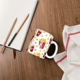 thumbnail image 4 of Yiaed Popcorn Print Ceramics Coffee,Large Handle Design,Extra Large Tea and Coffee Cup for Office and Home Mugs, 4 of 6