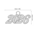 thumbnail image 2 of 2026 Pendants Silver 50Pcs for DIY Graduation Tassel Charms Durable Zinc Alloy, 2 of 5