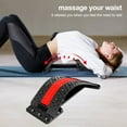 thumbnail image 3 of Back Stretcher 4 Level Spine Stretcher Adjustable Back Massager with Silicone Strip & Magnet Points Back Trainer Lumbar Support Pain Relief Device for Relieving Back Pain Sciatica, 3 of 7