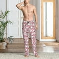 thumbnail image 2 of Logiee Kawaii Pig Print Pajama Pants for Men,Men’s Pajama Bottoms,Mens PJ Pants with Pockets & Button Fly-3X-Large, 2 of 6