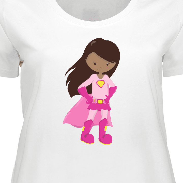 Plus size superhero store shirts with cape