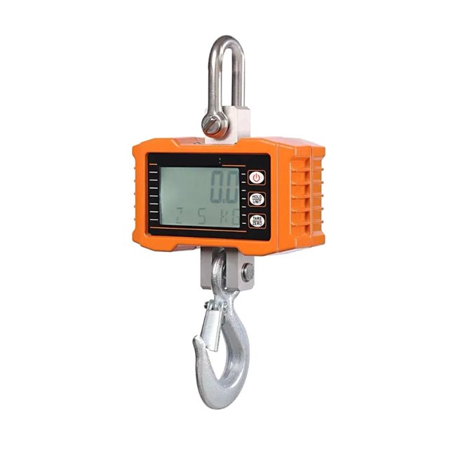 Balance Numérique Suspendue 1000kg/ 2204lbs Balance Grue Portable Robuste Rétroéclairage LCD Unité de Changement/maintien des Données, Très Robuste