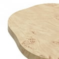 thumbnail image 5 of LuxenHome Burl Wood Finish Manufactured Wood 19.3-Inch Tall End and Side Table with Irregular Shape Top, 5 of 8