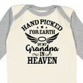 thumbnail image 4 of Inktastic Handpicked for Earth by My Grandpa in Heaven Angel Wings Boys or Girls Long Sleeve Baby Bodysuit, 4 of 5