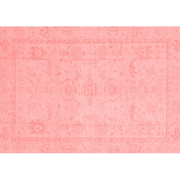 Ahgly Company Machine Washable Indoor Rectangle Abstract Red Modern Area Rugs, 3' x 5'