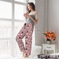 thumbnail image 4 of Uemuo Cute Calf Pattern Women's Wide Leg Palazzo Lounge Pants with Pockets Light Weight Loose Comfy Casual Pajama Pants-Large, 4 of 9
