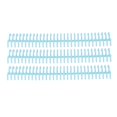 thumbnail image 5 of 10 Pcs Loose Leaf Binding Spine 30 Holes 22mm Inner Diameter Wear Resistant Plastic Binding Rings Transparent Blue, 5 of 5