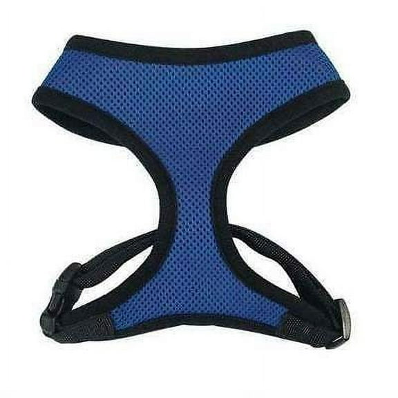 Anti Pull Breathable Mesh NO CHOKE Dog Harness Selections - 10 Colors & 5 Sizes (Blue Harness,Large)