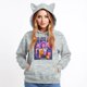 thumbnail image 4 of pop Huntrix Print Cat Ears Hoodie with De-mon Sweatshirt Huntrix Trendy Pullover All-over Print Fashion Casual Long Sleeve Sweatshirt Pullover Casual Streetwear XL, 4 of 4