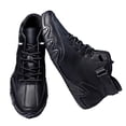 thumbnail image 2 of Domuza Men's Casual Handmade High Top high boots Leather Outdoor Walking Sneakers summer Slip-on Lightweight Non-Slip Waterproof Driving Chukka Boots Black 11 (EU-47), 2 of 4
