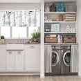thumbnail image 3 of LALILO Kitchen Curtain Valance Forest With Cute Fox Bear Bunny Rod Pocket Window Curtain 52"x 18" Set of 2, 3 of 7