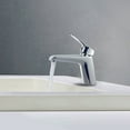 thumbnail image 2 of EVIVA Lotus Single Handle Bathroom Sink Faucet (Brushed Nickel), 2 of 5
