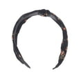 thumbnail image 4 of Unique Bargains 1 Pc Grace Floral Pattern Wide Cross Knot Headbands for Women Black, 4 of 6