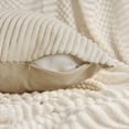 thumbnail image 3 of REGALWOVEN Corduroy Throw Pillow Covers Set of 2 Solid Stripe Decorative Cushion Cases for Sofa Couch Bedroom Home Decor Khaki 18" x 18", 3 of 6