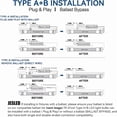 thumbnail image 6 of JESLED 10Pack T8 LED Bulbs 4FT Fluorescent Replacement,Type A+B,14W 2450LM 5000K Daylight White, Plug & Play or Ballast Bypass, Frosted Cover, 6 of 8
