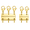 2Pcs | Double Gold + Triple Gold, variant on Multi Necklace Layering Clasp, Gold and Silver multi necklace clasp for Layering, anti tangle necklace clasp layering Connector, 2/3 Strand layer necklace clasp Jewelry Separator for Women