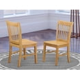 thumbnail image 2 of Sillas de comedor East West Furniture de roble Norfolk, juego de 2, 2 of 4