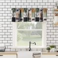 thumbnail image 2 of Boho Rustic Kitchen Valances, Bohemian Rooster Chicken Floral Window Curtain Sets for Kichen Living Room,Sunflower Farmhouse Curtain Valances 54x18 Inch, 1 Panel, 2 of 5