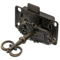 thumbnail image 5 of OUNONA Vintage Dark Brown Desk Lock Set with Key Durable Iron and Zinc Alloy for Drawers and Cabinets, 5 of 8