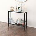 thumbnail image 2 of Evelyn&Zoe Rigan 36" Wide Rectangular Console Table, Blackened Bronze, 2 of 9