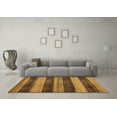 thumbnail image 3 of Ahgly Company Indoor Round Abstract Brown Modern Area Rugs, 8' Round, 3 of 4