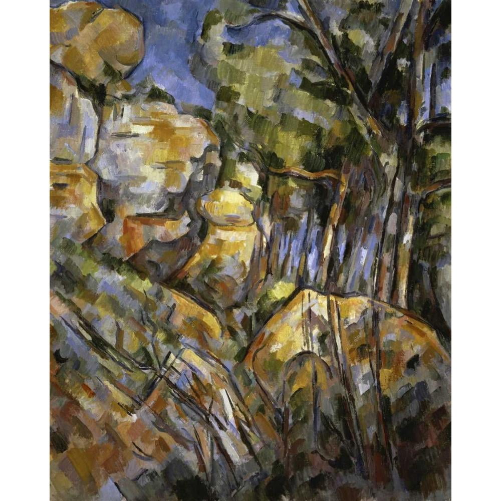 Cezanne, Paul 12x14 Black Modern Framed Museum Art Print Titled - Le Paysage des Dernieres Annes
