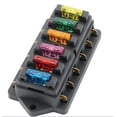 thumbnail image 5 of Bh-4p 12v 24v 32v Caja de fusibles de portafusibles de cuchilla estándar de 6 vías para barco Camping Car y otro vehículo, con fusible de 10 cuchillas. Afortunado Sencillez, 5 of 5