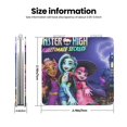 thumbnail image 3 of Pofeuu Monster High for Portable Pocket Makeup Mirror PU Cover Compact Travel Mirror with Normal and Magnifying Double Sided Glass-Square, 3 of 9